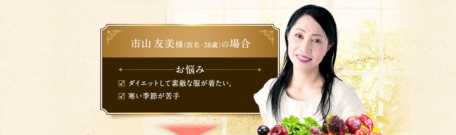 市山 友美様(仮名・38歳)の場合